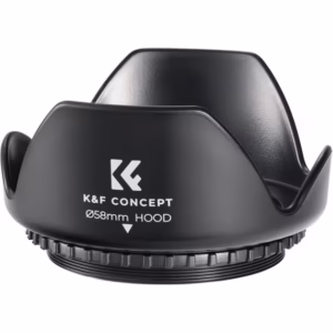 K&F Concept 58mm Tulip Flower Lens Hood for Canon Rebel