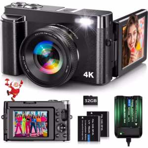 Digital Camera 4K 48MP Vlogging Camera for Youtube