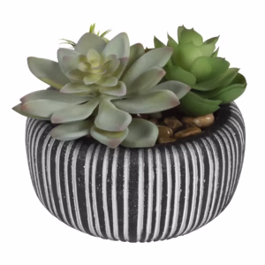 Better Homes & Gardens 4.72" H Artificial Succulent Plant in Stone Pot