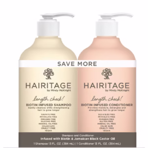 Hairitage Biotin & Castor Oil Moisturizing Shampoo and Conditioner for Hair Growth