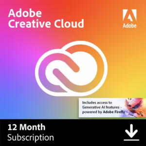 Adobe Creative Cloud for Windows/macOS, 1 User
